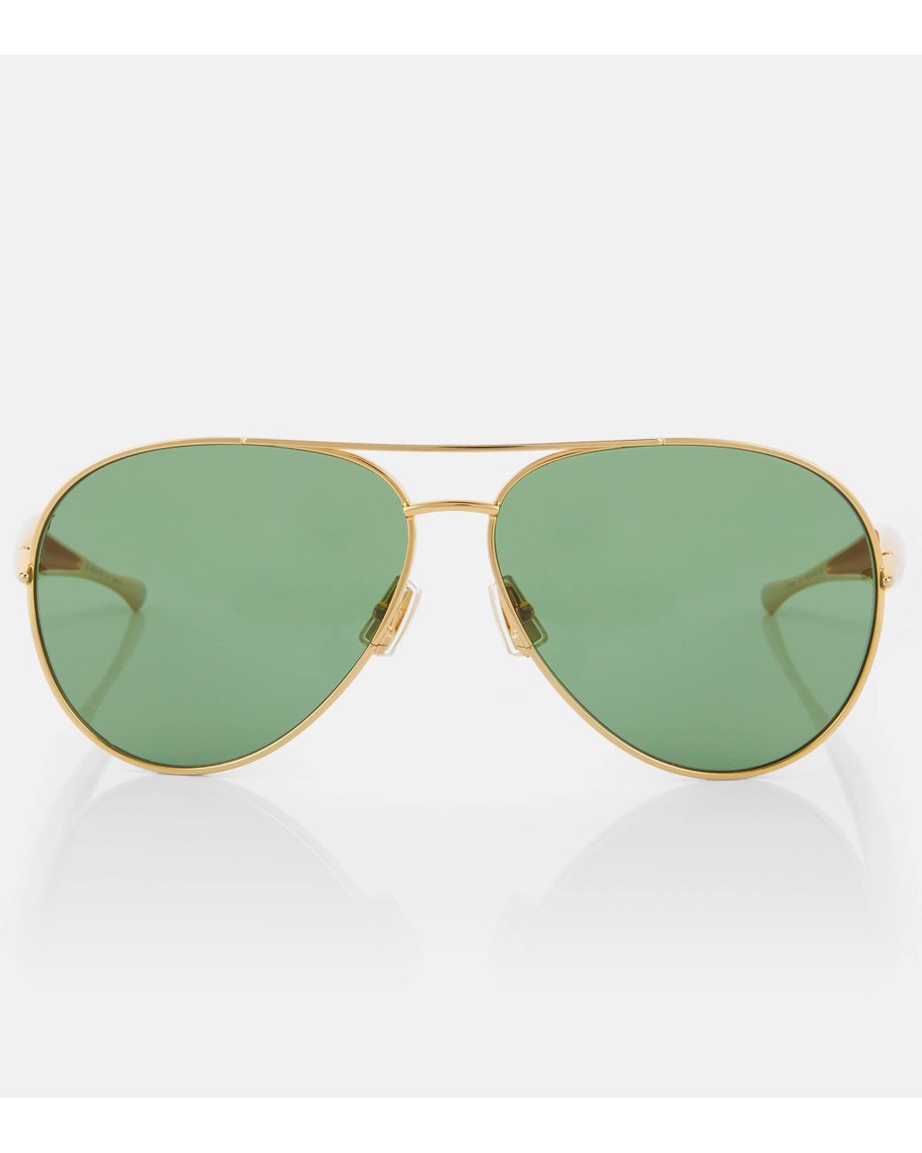 Bottega Veneta Sardine Aviator Sunglasses in Green Lyst UK