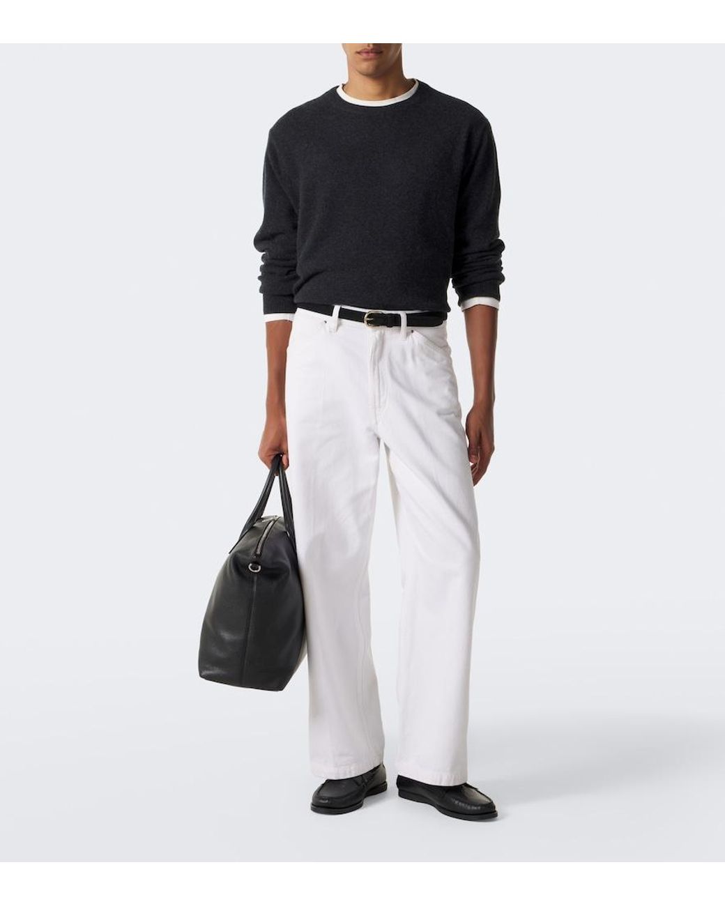 LeKasha Black Colmar Cashmere Sweater for men