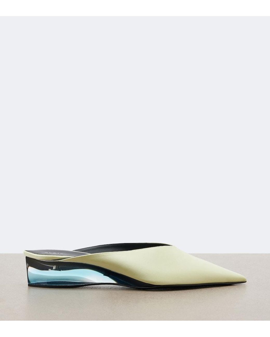 Alaïa White Satin Mules