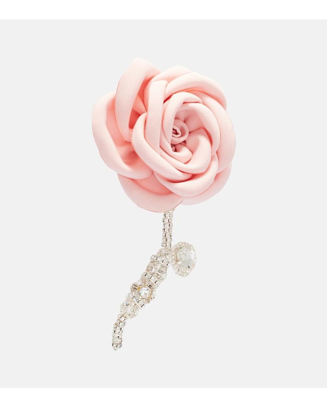 Magda Butrym Pink Embellished-Plated Single Earring