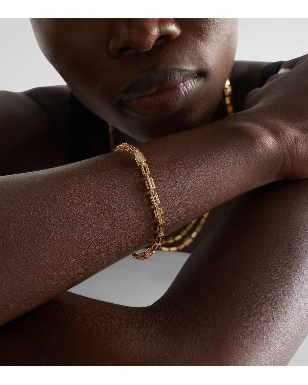 Bracciale Block-Chain di Suzanne Kalan in Metallic