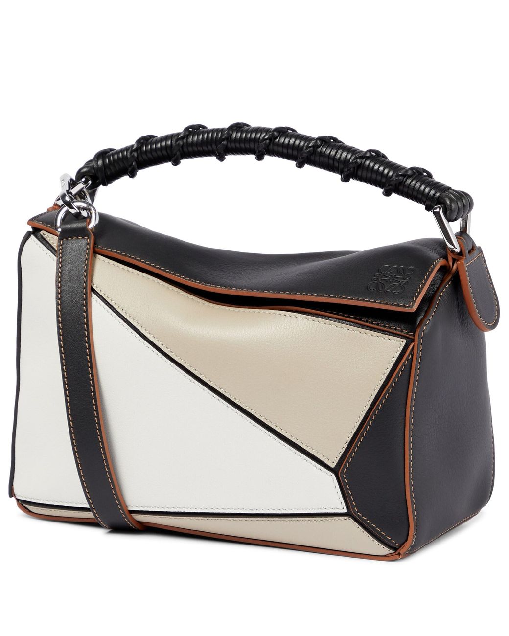 Loewe Puzzle Craft Small Leather Shoulder Bag in Black | Lyst
