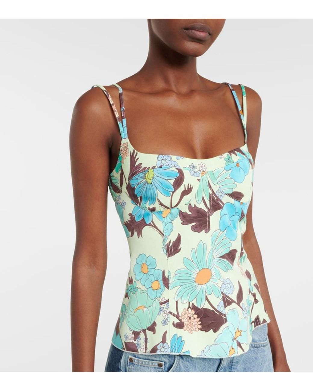Stella McCartney Blue Printed Top