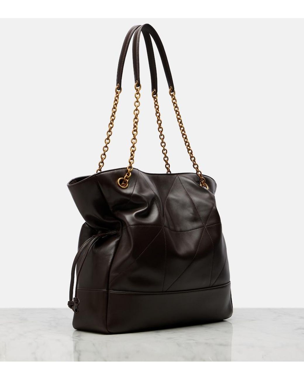 Saint Laurent Black Jamie Medium Leather Tote Bag