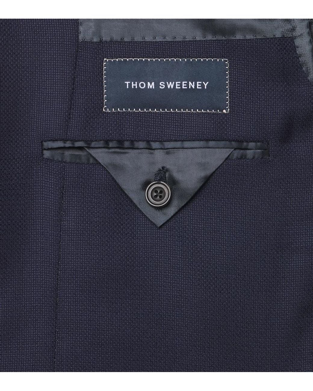 Thom Sweeney Blue Wool Blazer for men