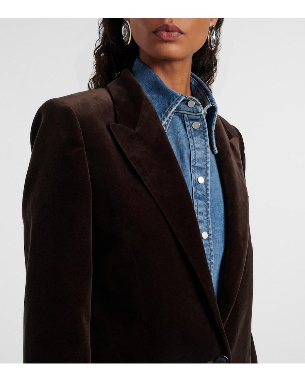 Nili Lotan Black Diane Velvet Blazer