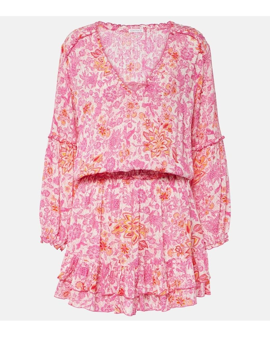 Poupette Pink Printed Minidress
