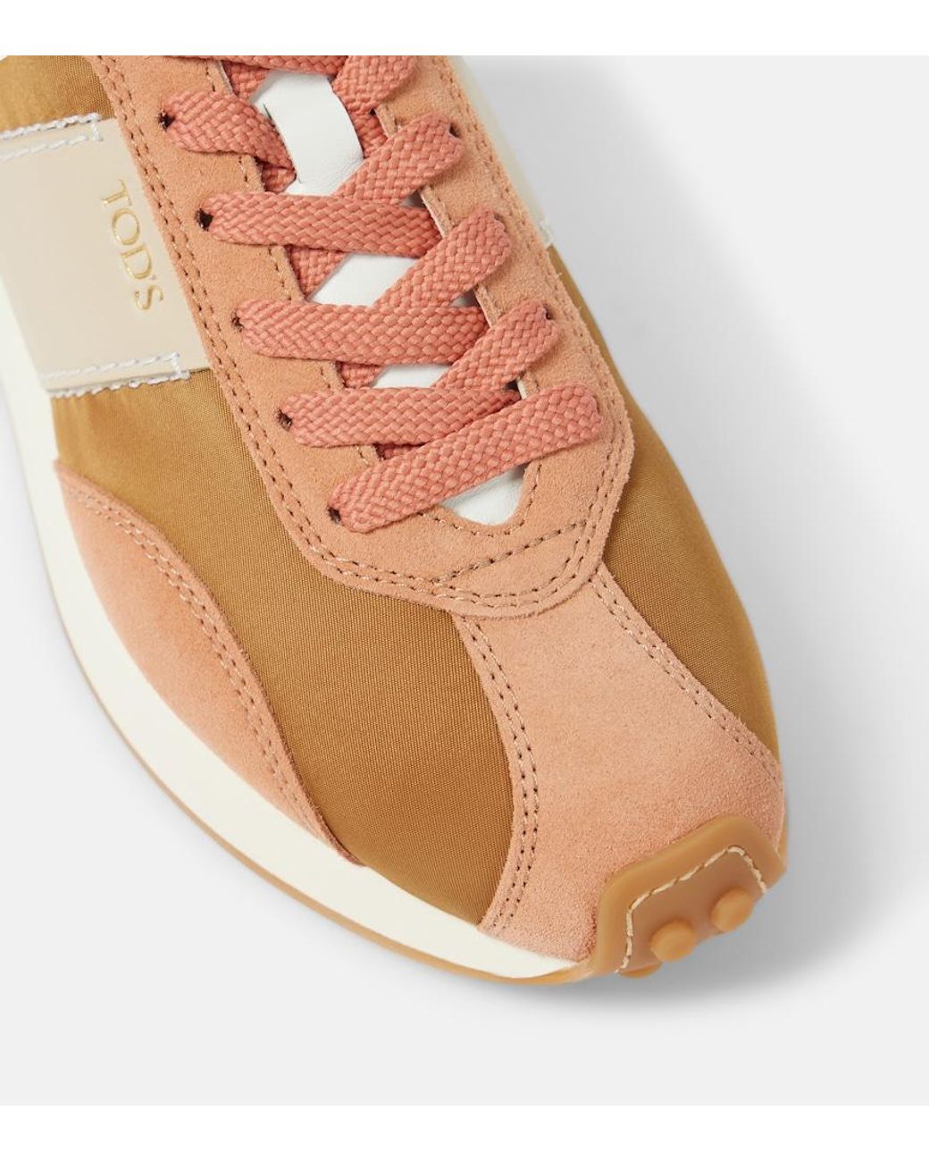 Tod's Brown T Vintage Suede And Technical Sneakers