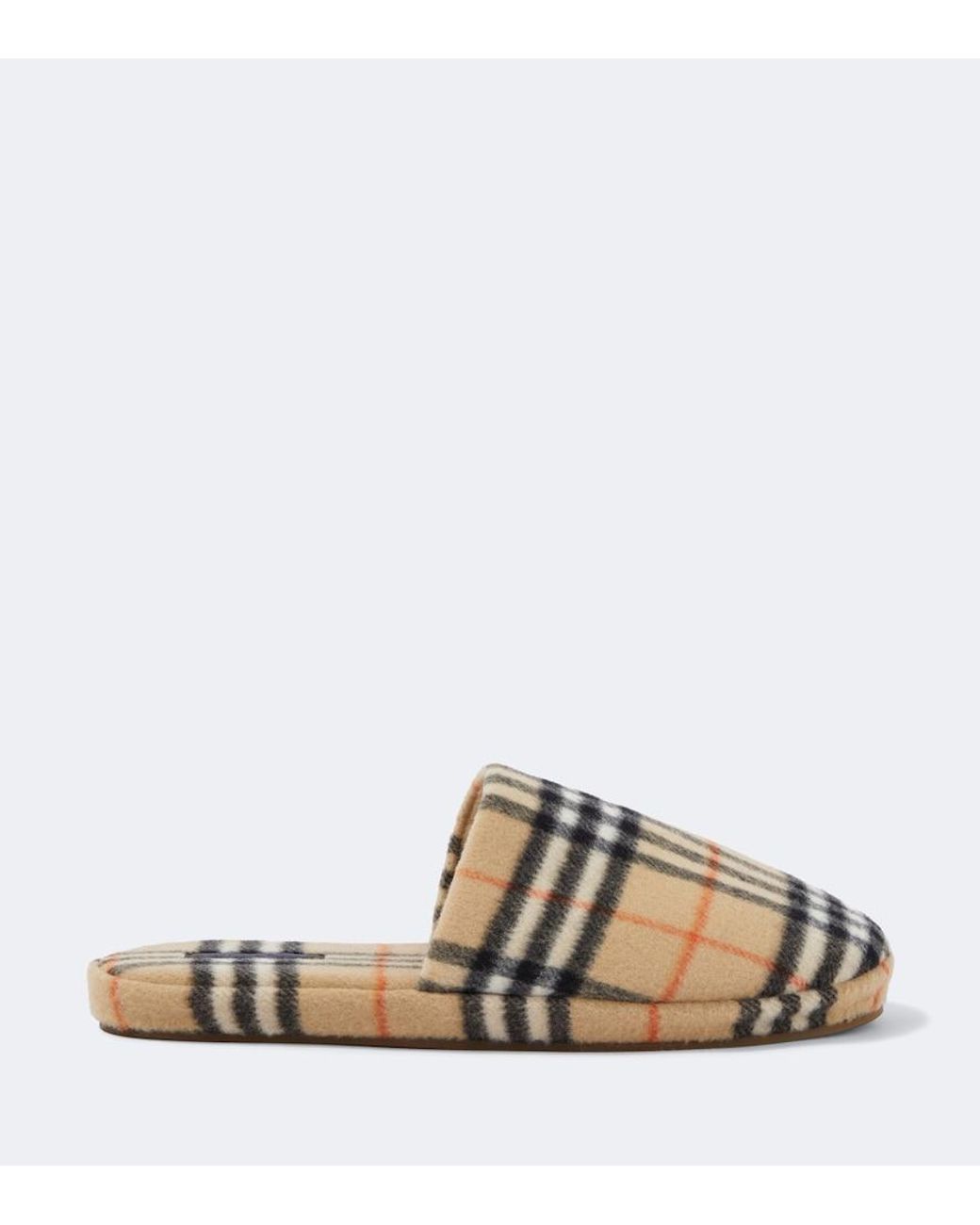 Burberry Slippers Check in Metallic für Herren