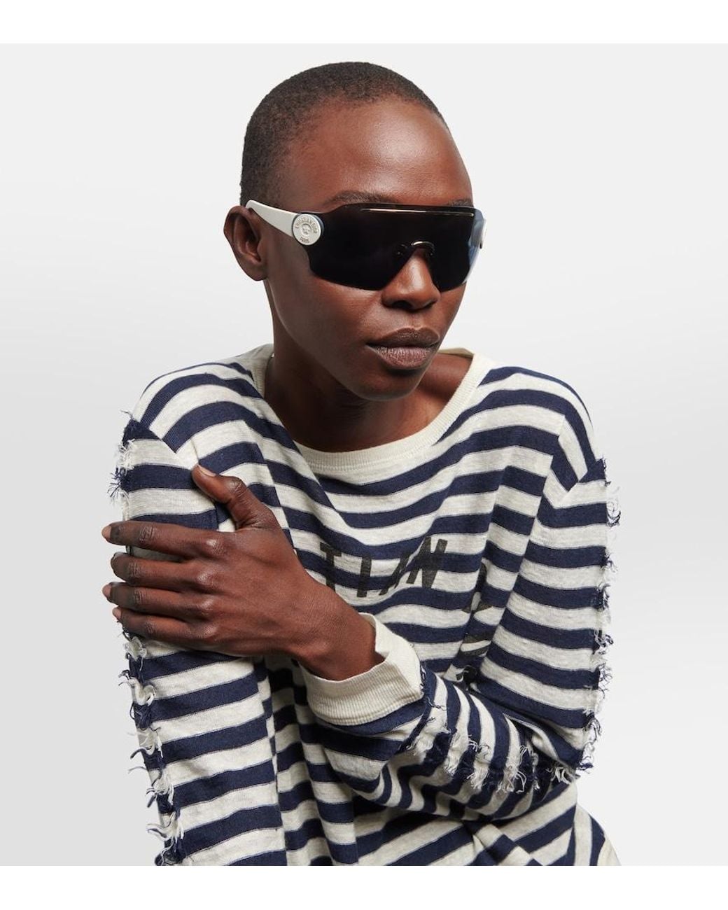 Dior Blue Diorpacific M1U Shield Sunglasses
