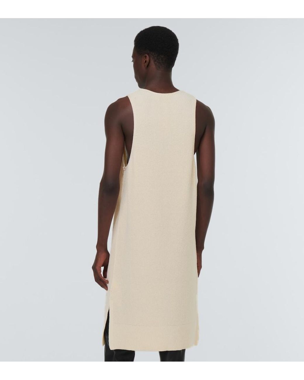 Nanushka Natural Zeno Cotton-Blend Tank Top for men