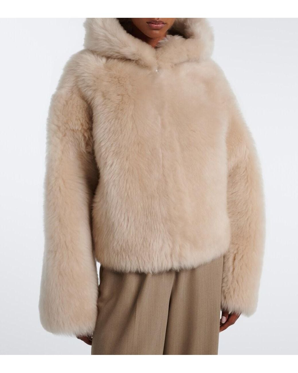 Arma Natural Bianca Reversible Shearling Jacket