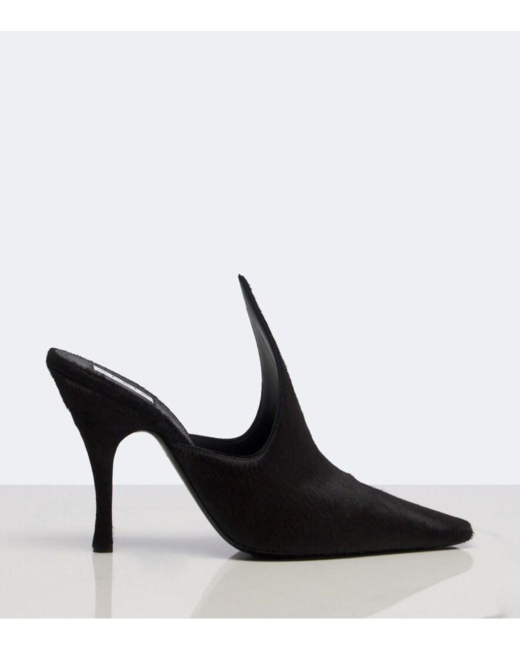 Alaïa Black Calf Hair Mules