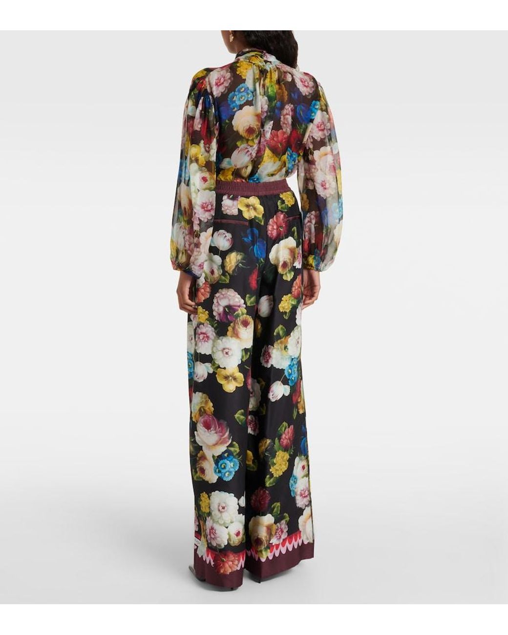 Trousers > wide trousers Dolce & Gabbana en coloris Black