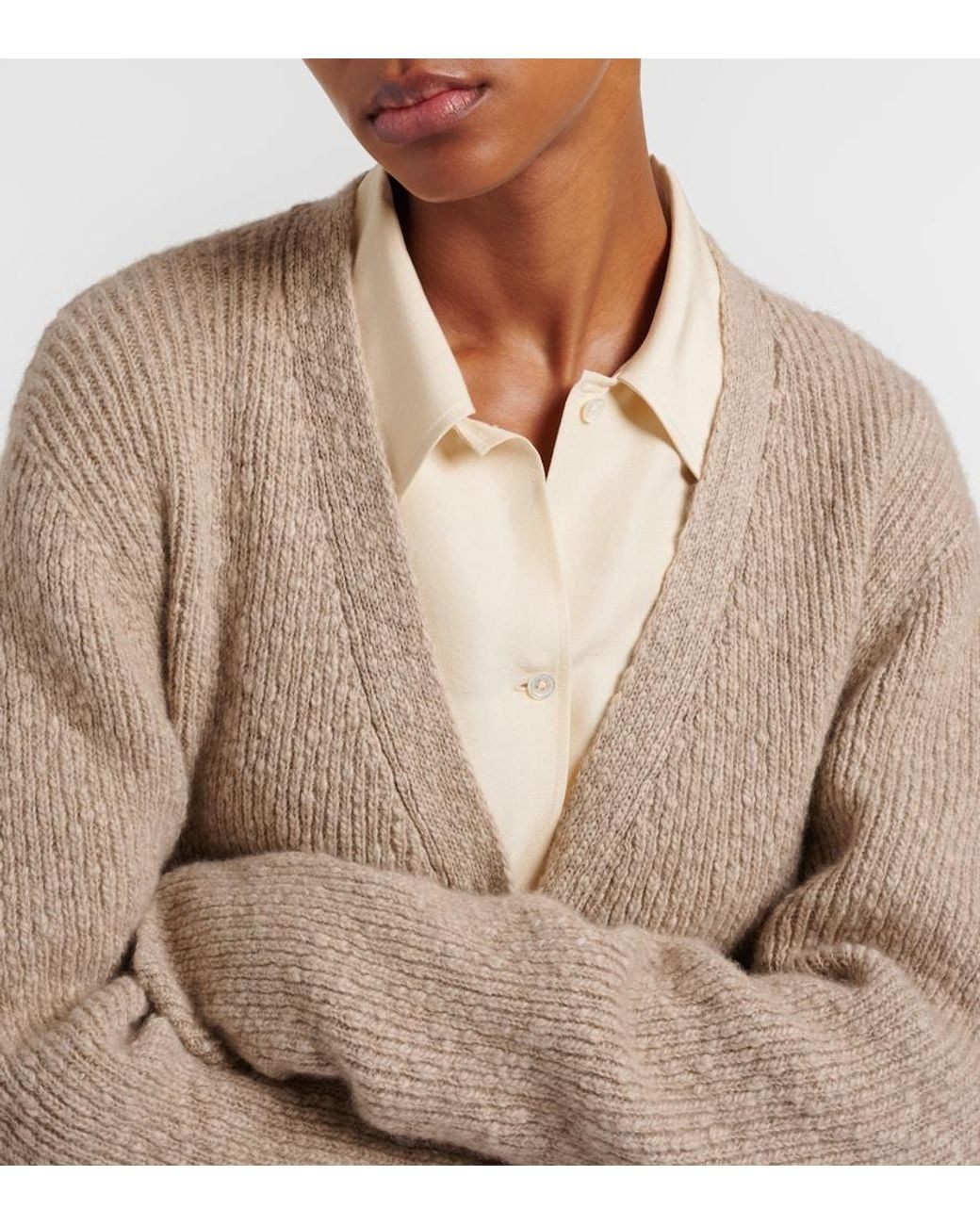 The Row Natural Naroch Cashmere Cardigan