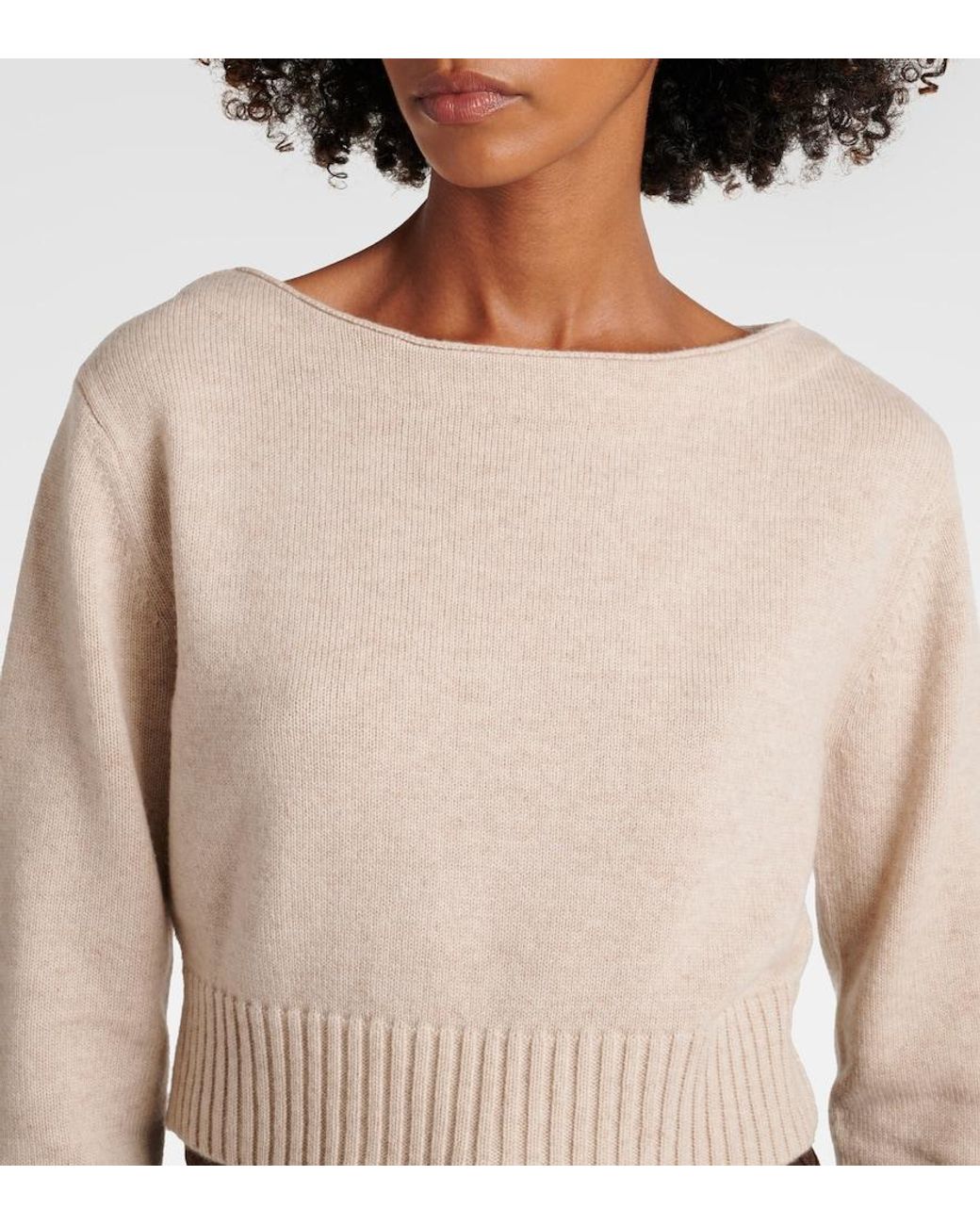 Max Mara Natural Angri Wool And Cashmere Sweater