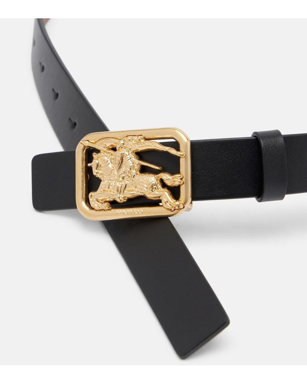 Burberry Black Ekd Leather Belt