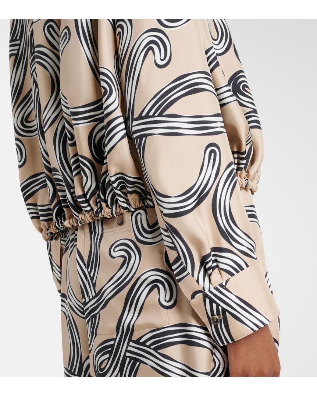 Loewe Natural Paula's Ibiza Anagram Silk Shirt