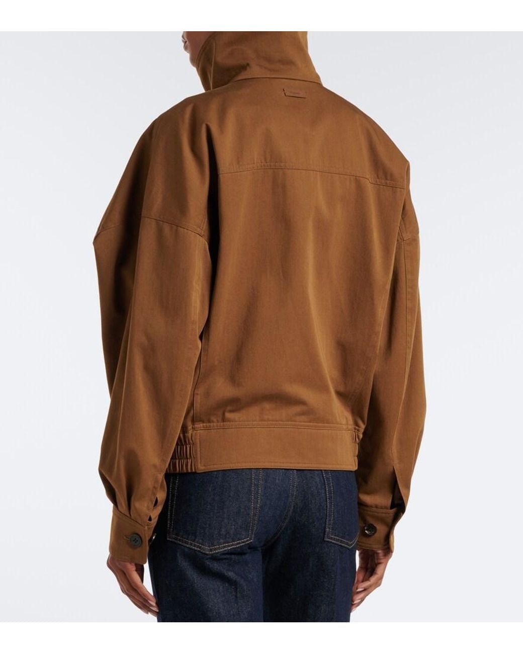 Saint Laurent Brown Cotton Serge Jacket