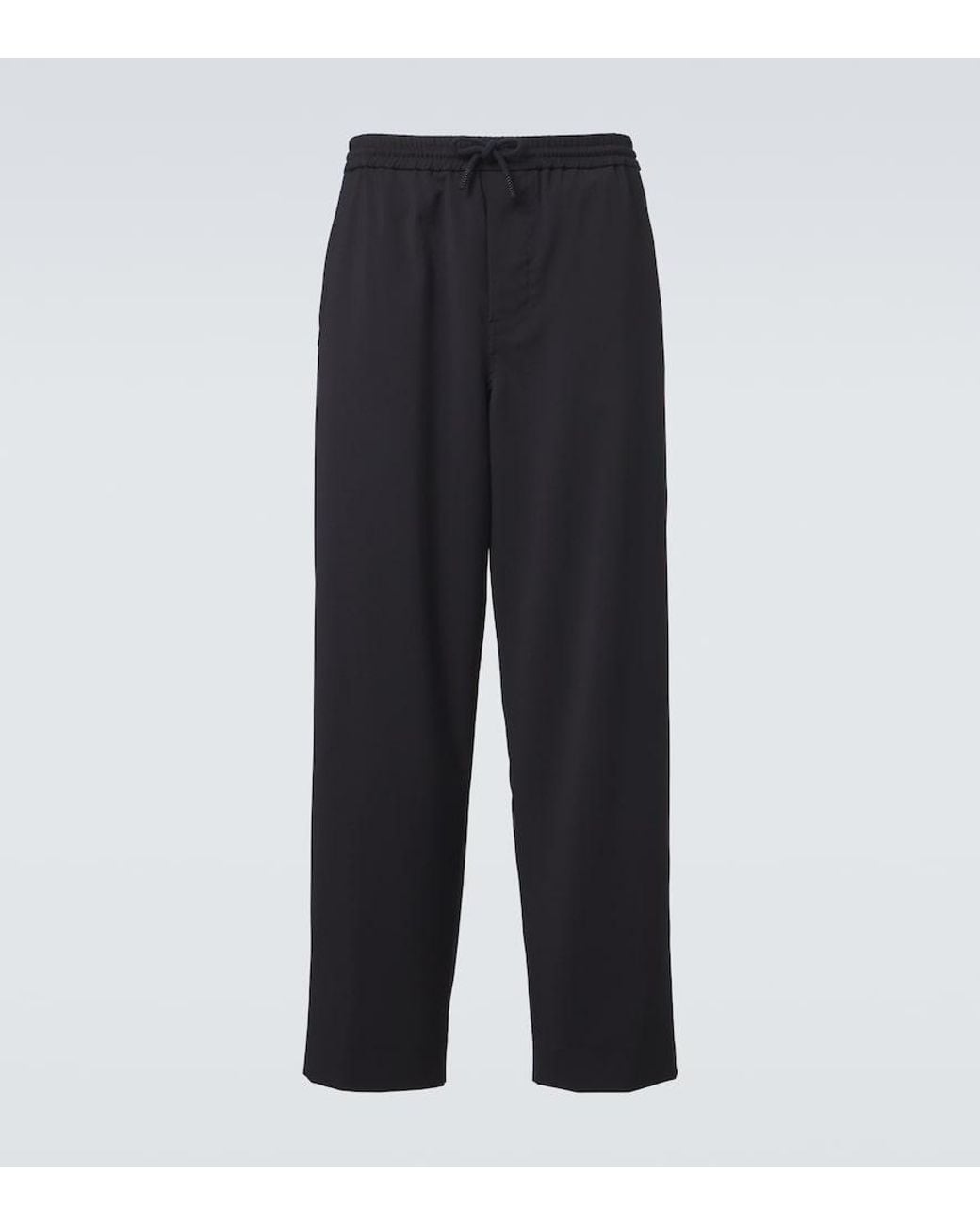 Loewe Blue Wool Straight Pants for men