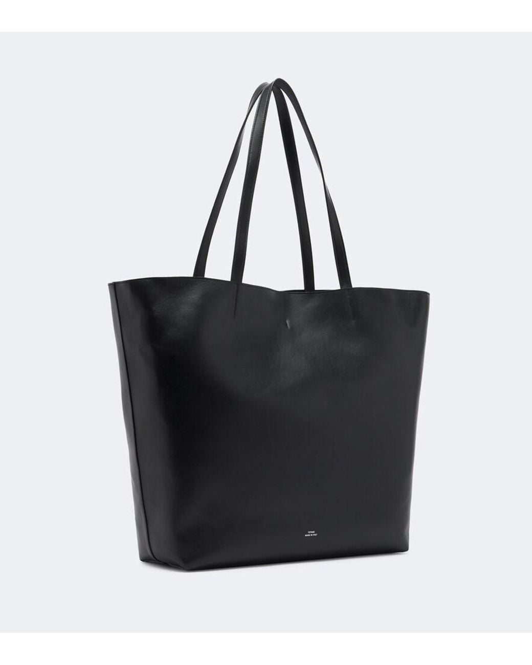 Totême Brown Roam Large Leather Tote Bag
