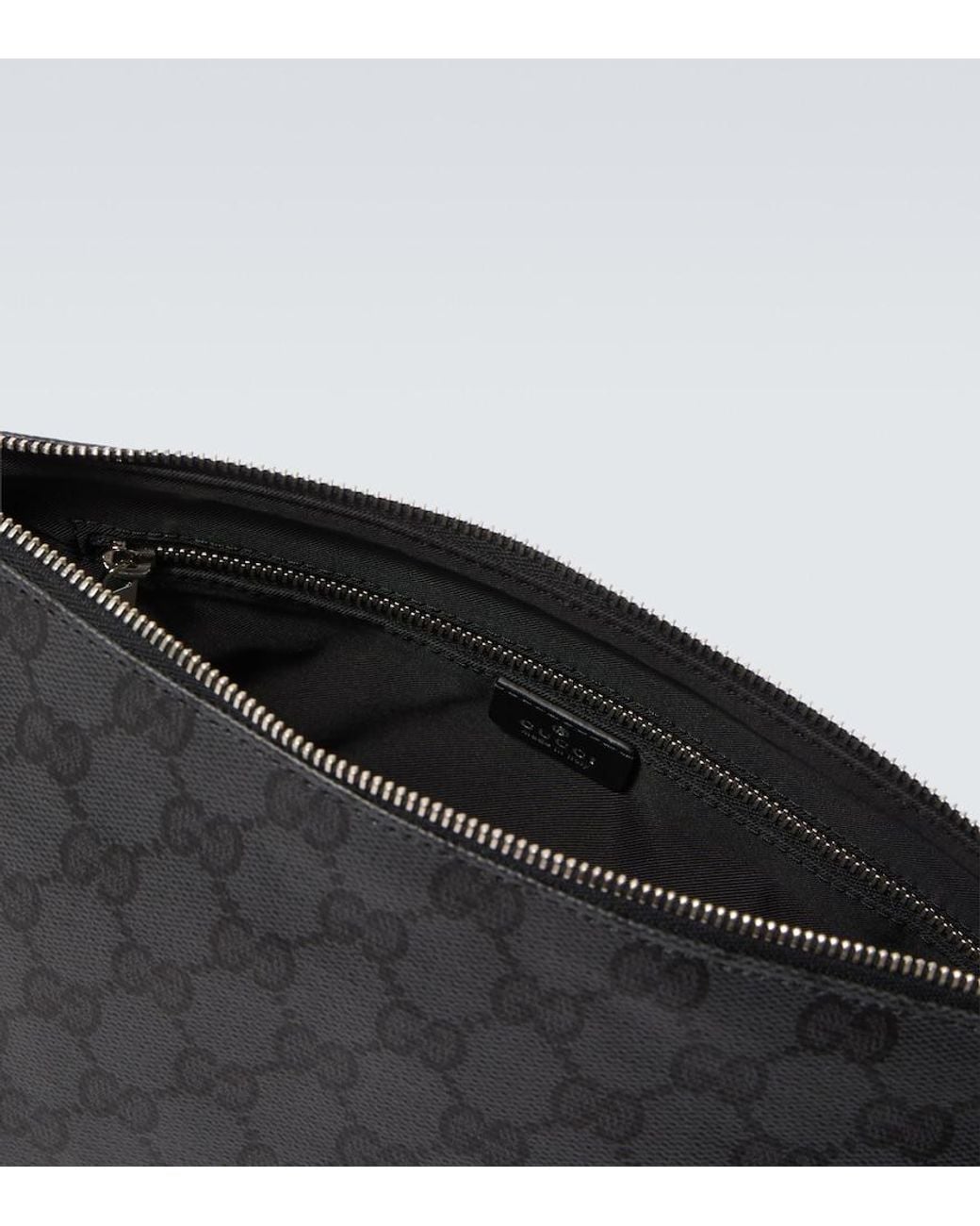 Gucci Black Essence Classic Small Gg Canvas Pouch for men