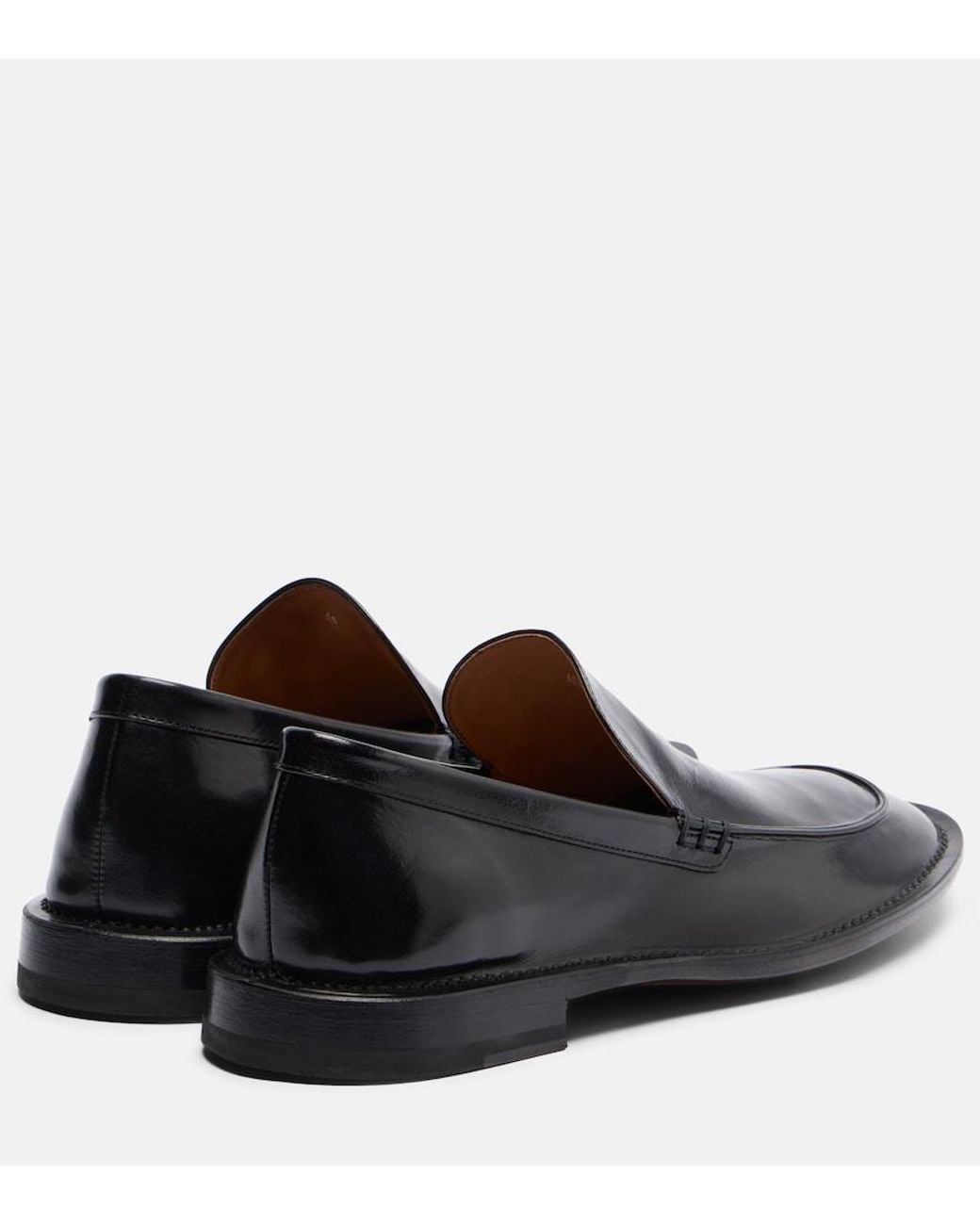 Calvin Klein Black Vela Leather Loafers