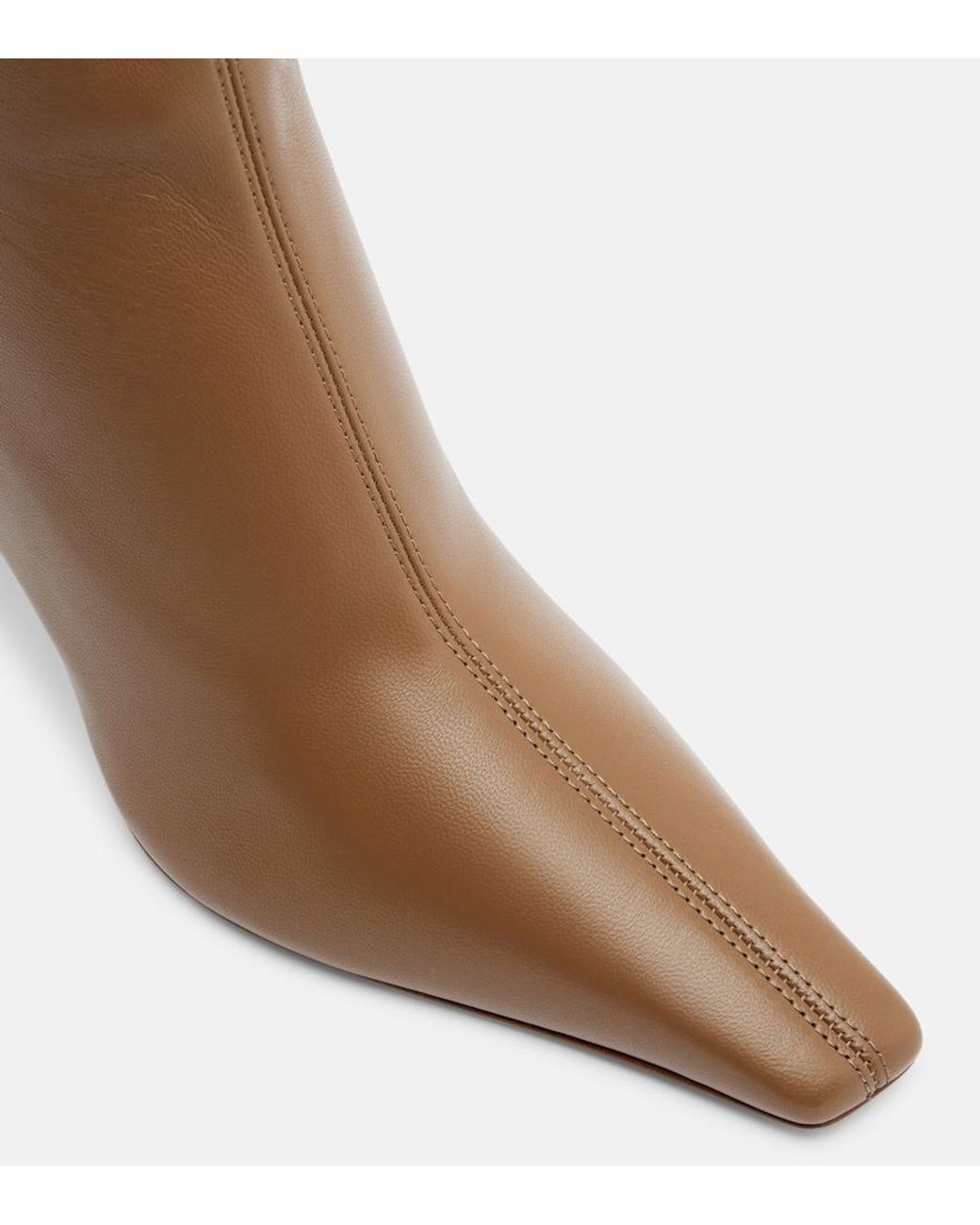 AMINA MUADDI Brown Jamie Leather Ankle Boots