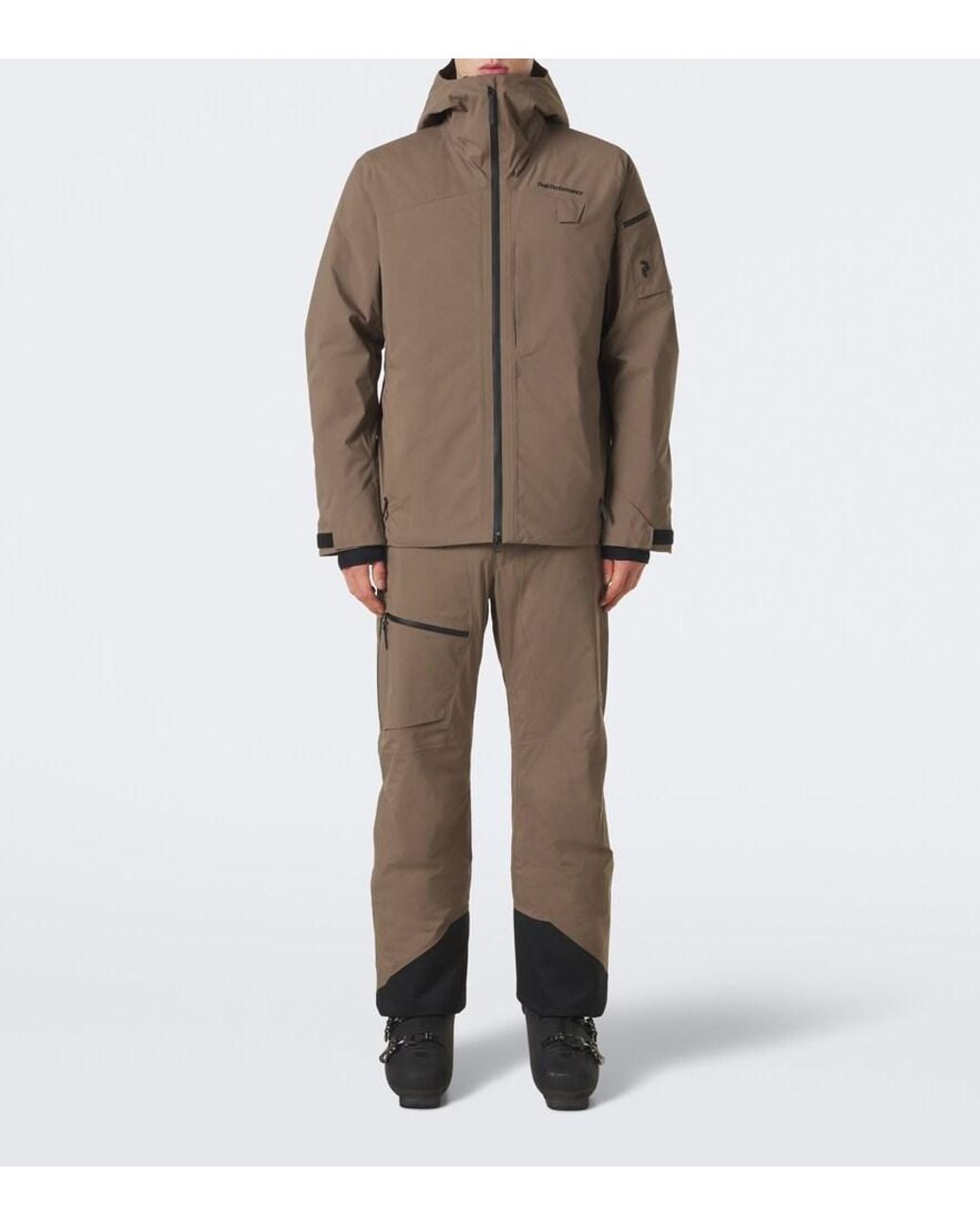 Peak Performance Brown Alpine Gore-Tex Ski Jacket for men