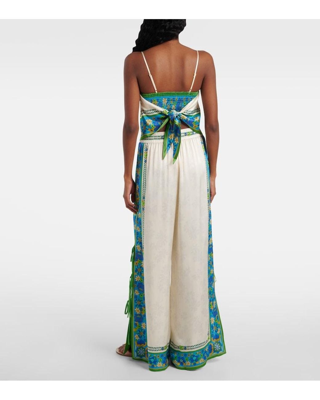 ALÉMAIS Blue Vivianna Printed Top