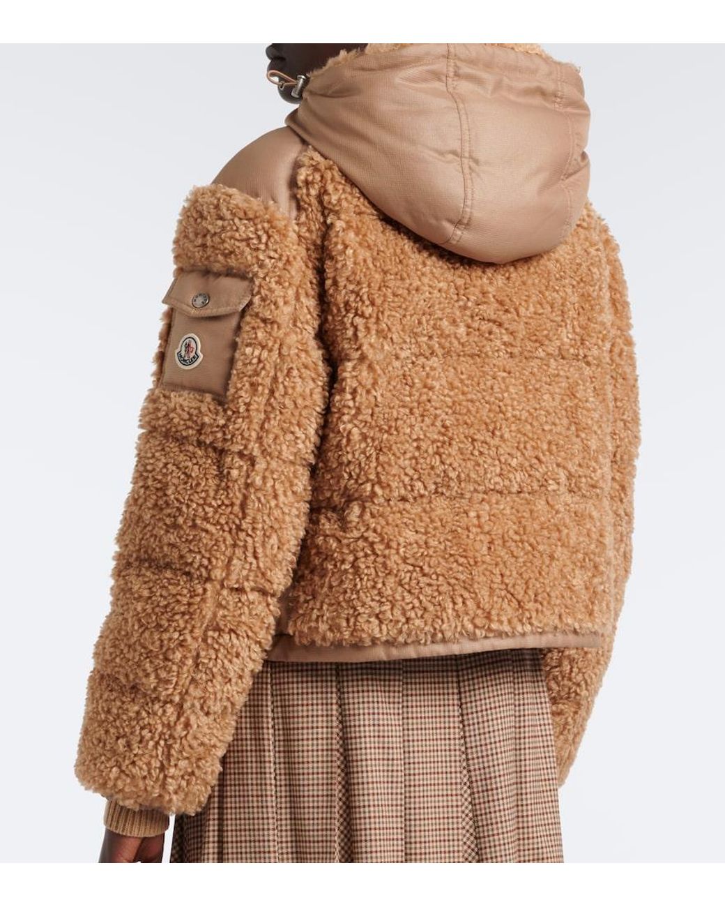 Moncler Brown Alpestre Teddy Down Jacket