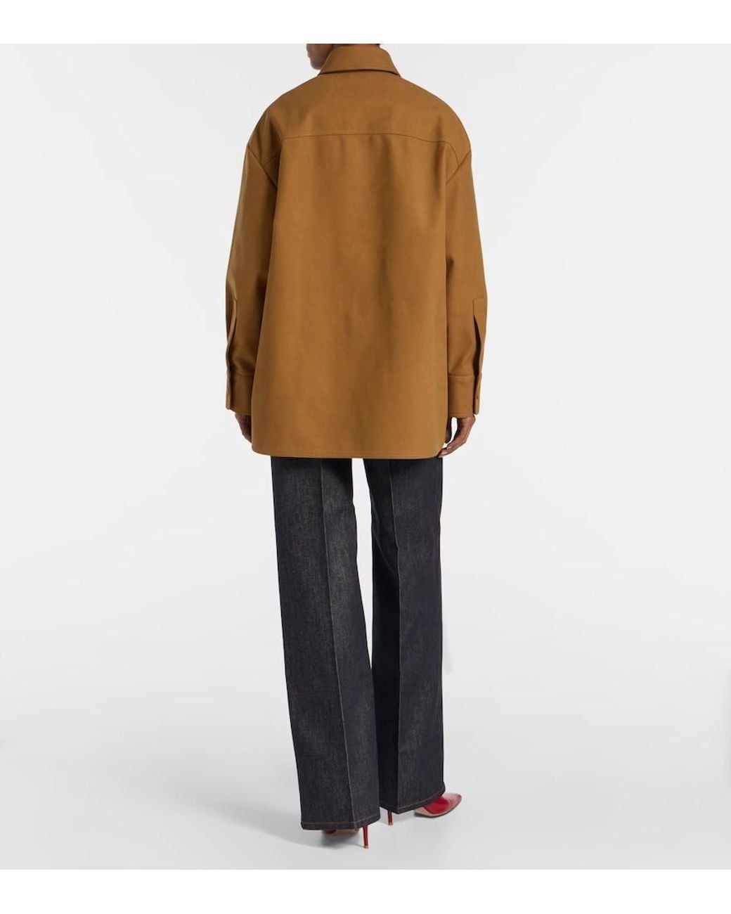 Stella McCartney Brown Oversized Overshirt