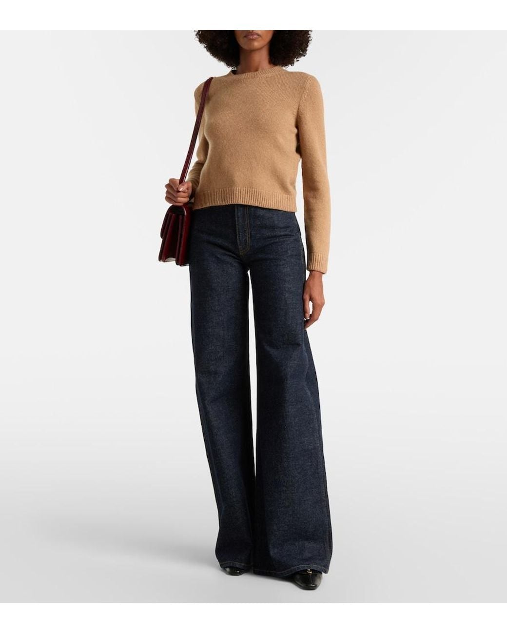 Khaite Natural Leta Cashmere Sweater
