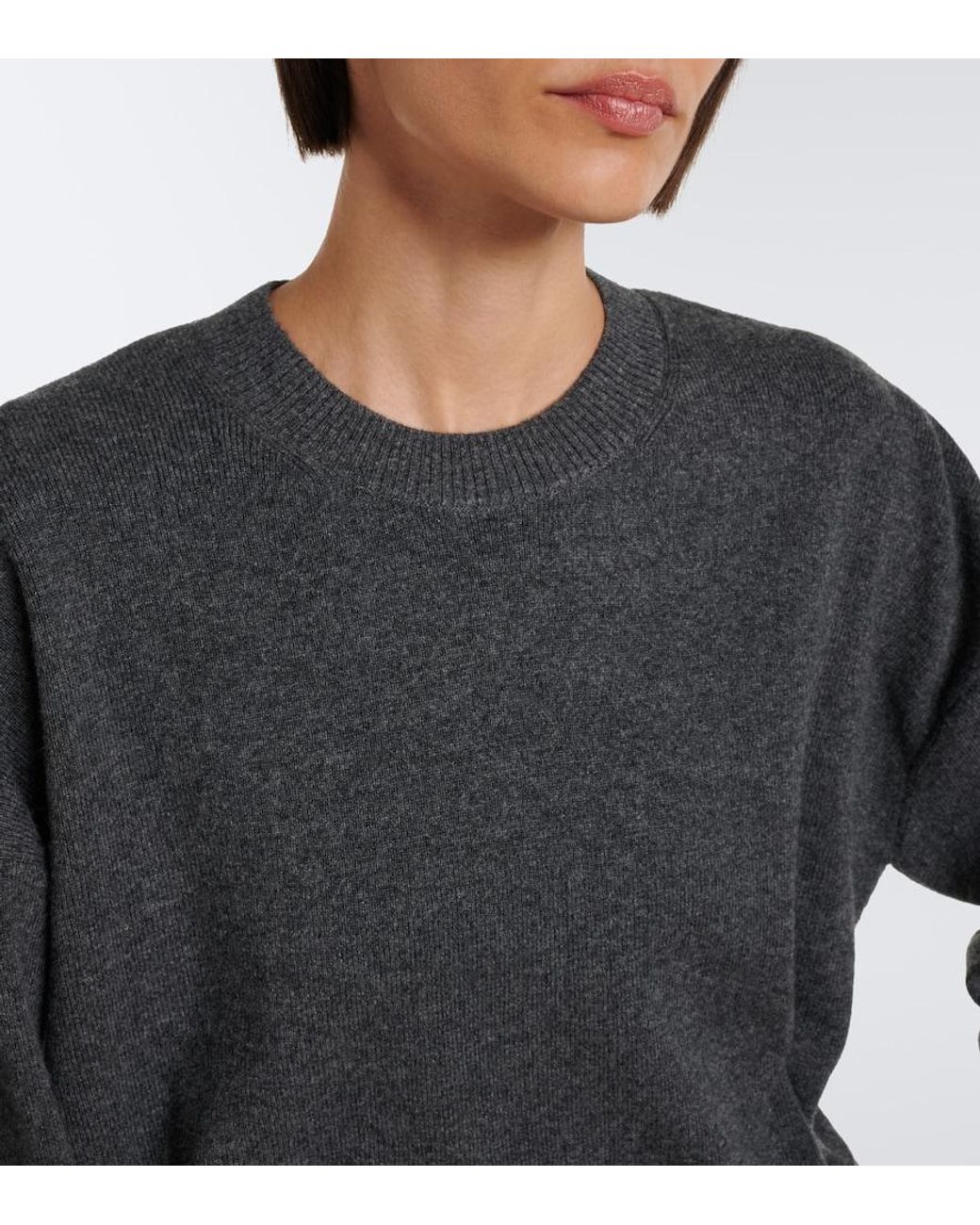Victoria Beckham Black Wool And Cashmere Sweater