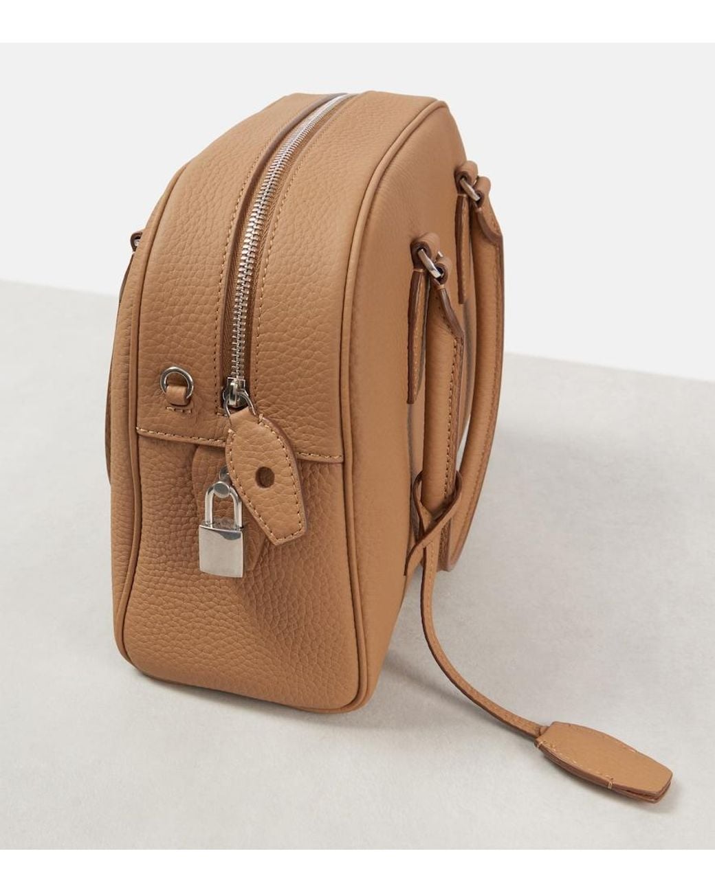 The Row Brown India 10.00 Leather Tote Bag