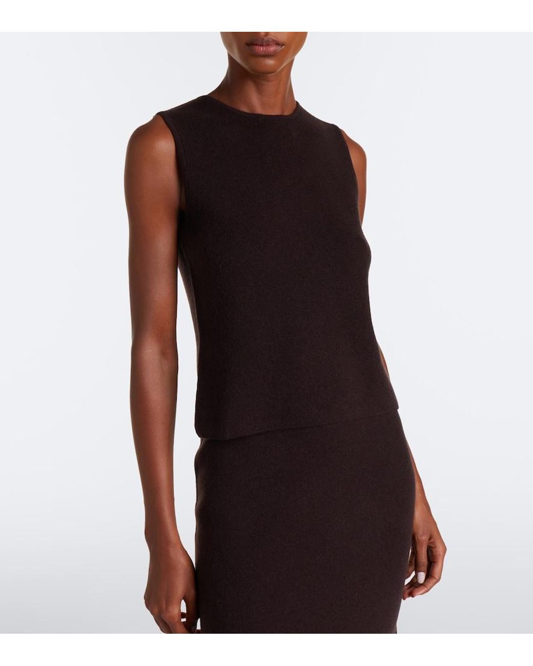 Max Mara Black Wool And Cashmere Sweater Vest