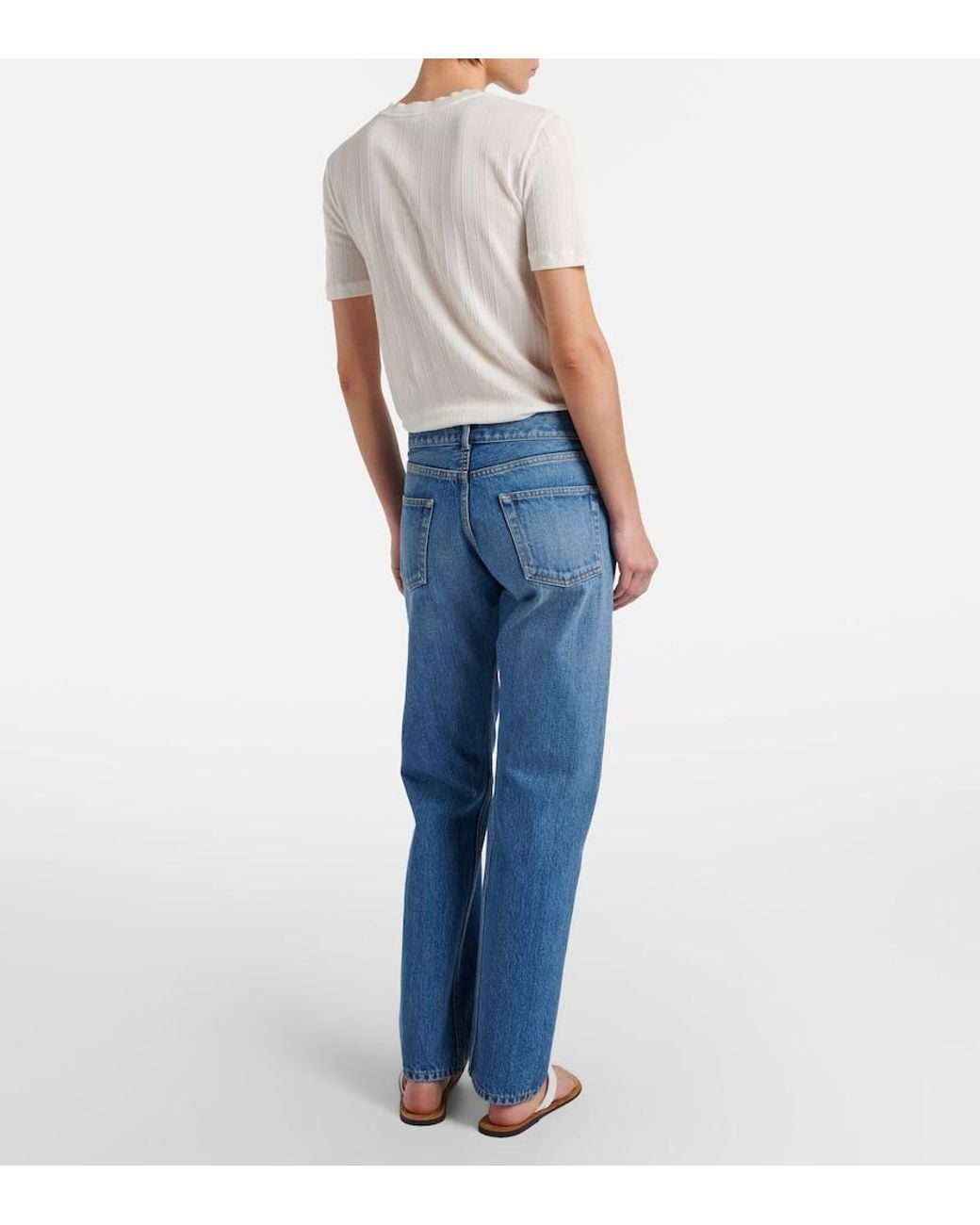 The Row Blue Fima Straight Jeans