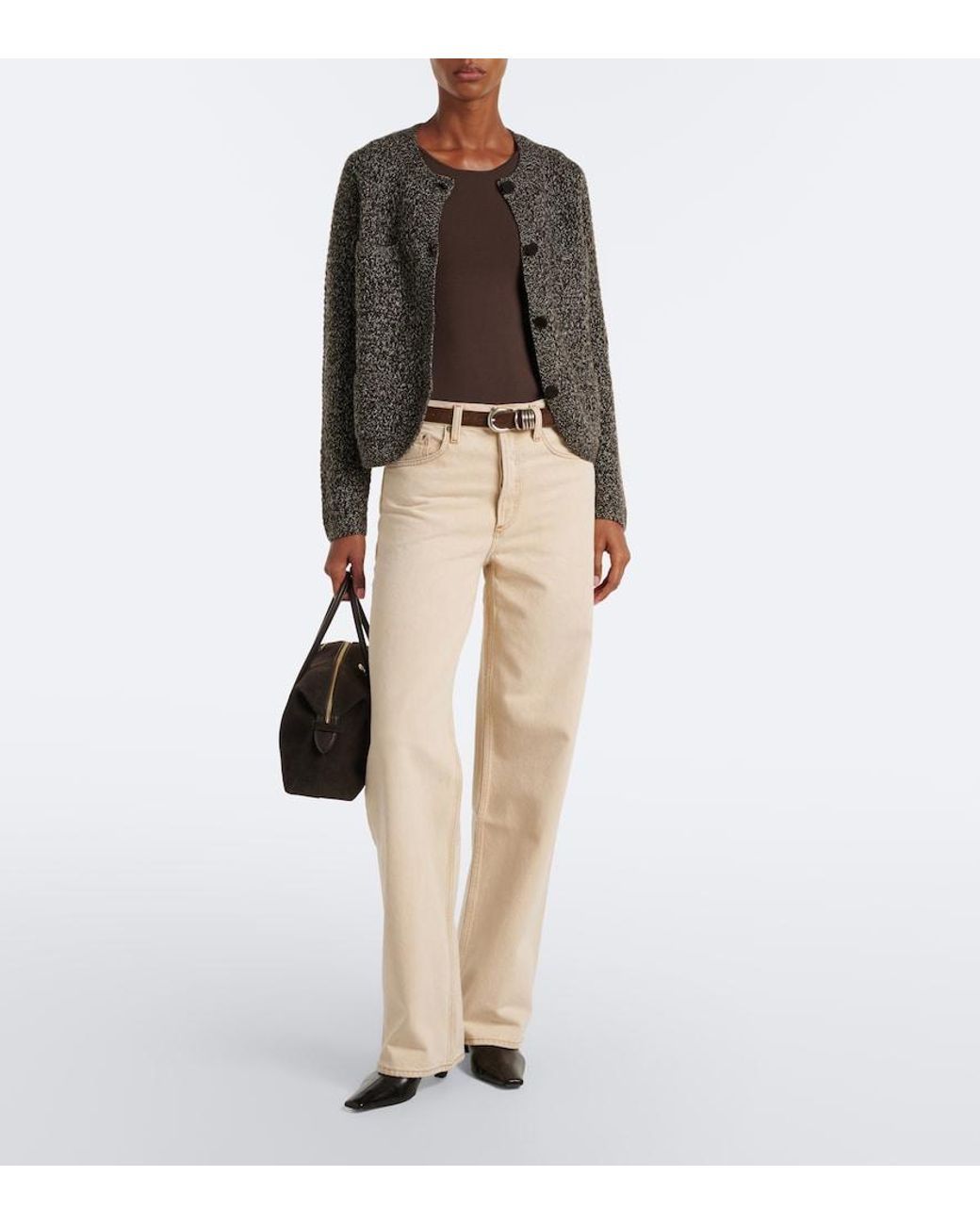 arch4 Gray Tulip Cashmere Cardigan