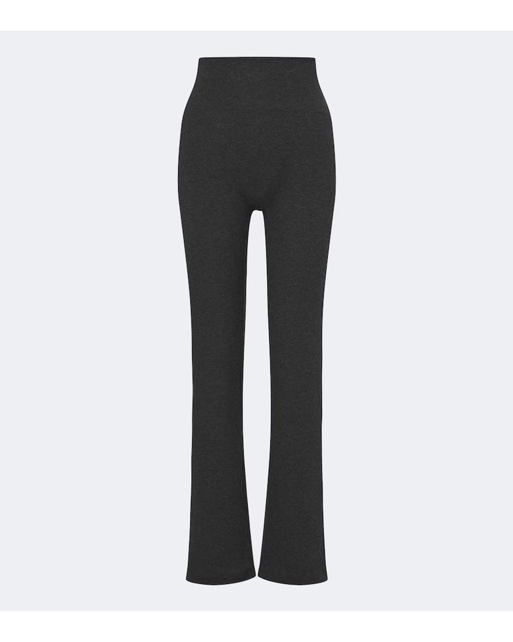 Leset Gray Lauren Jersey Straight Pants