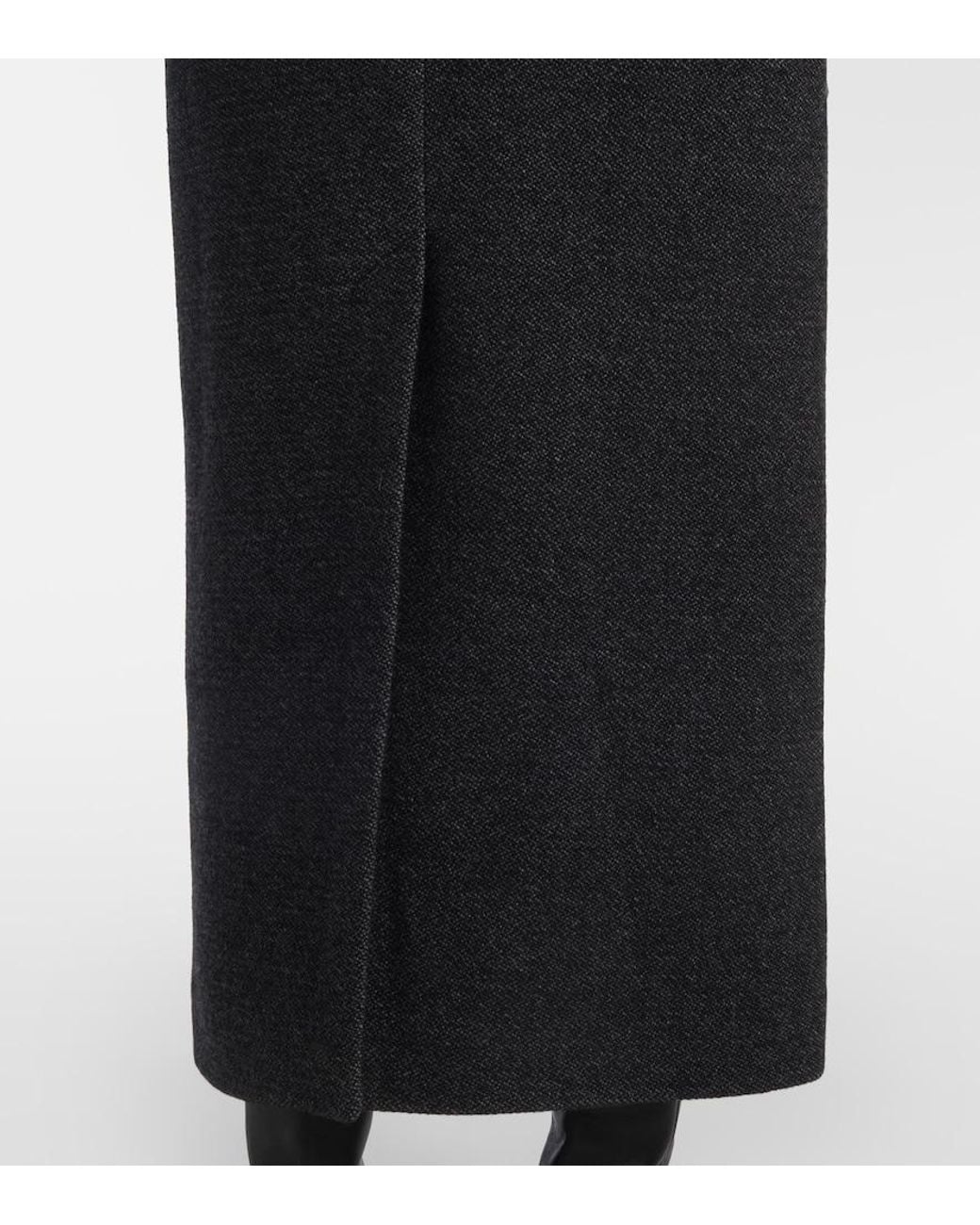 Isabel Marant Black Eris Wool-Blend Coat