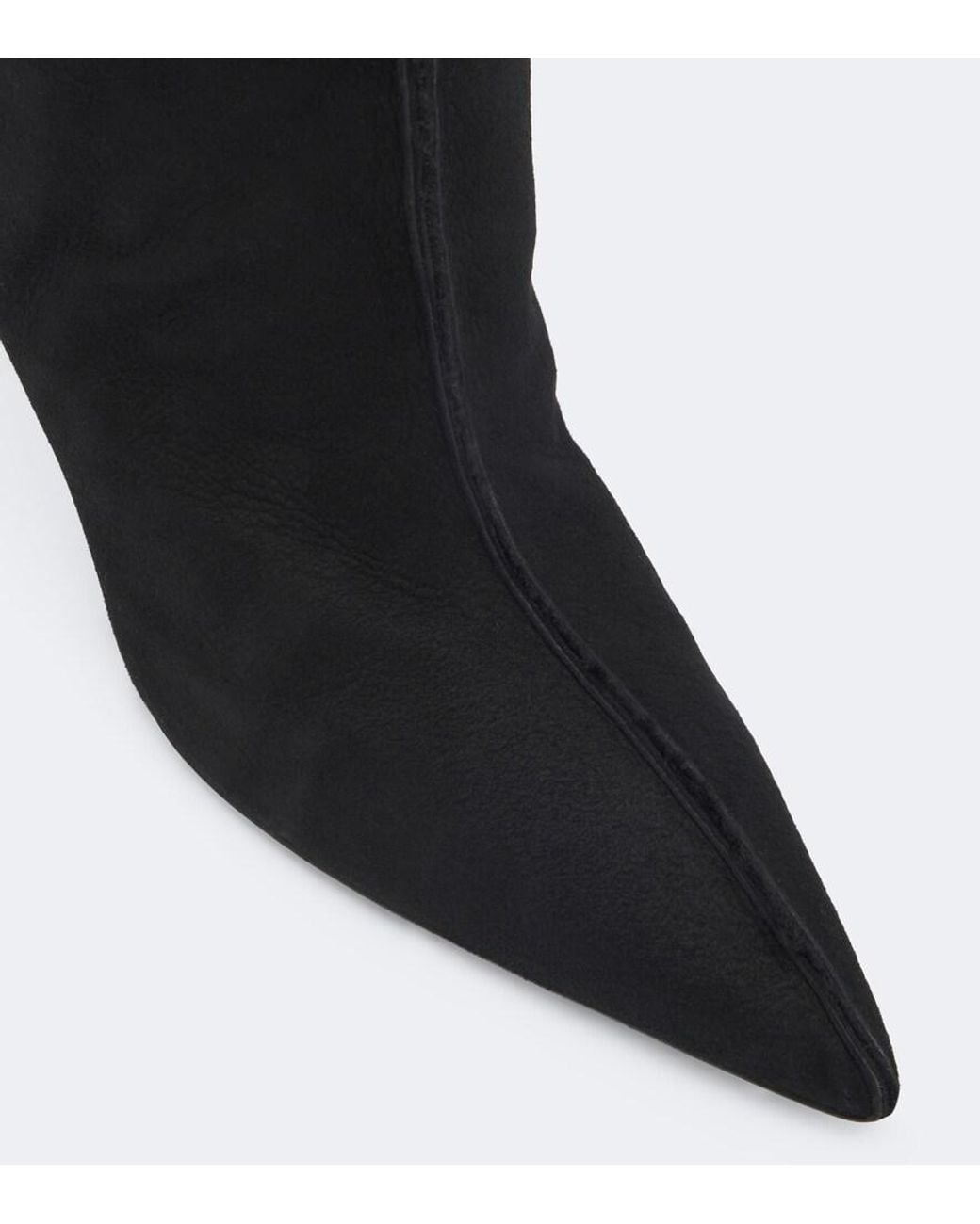 Magda Butrym Black Shearling-Lined Suede Knee-High Boots
