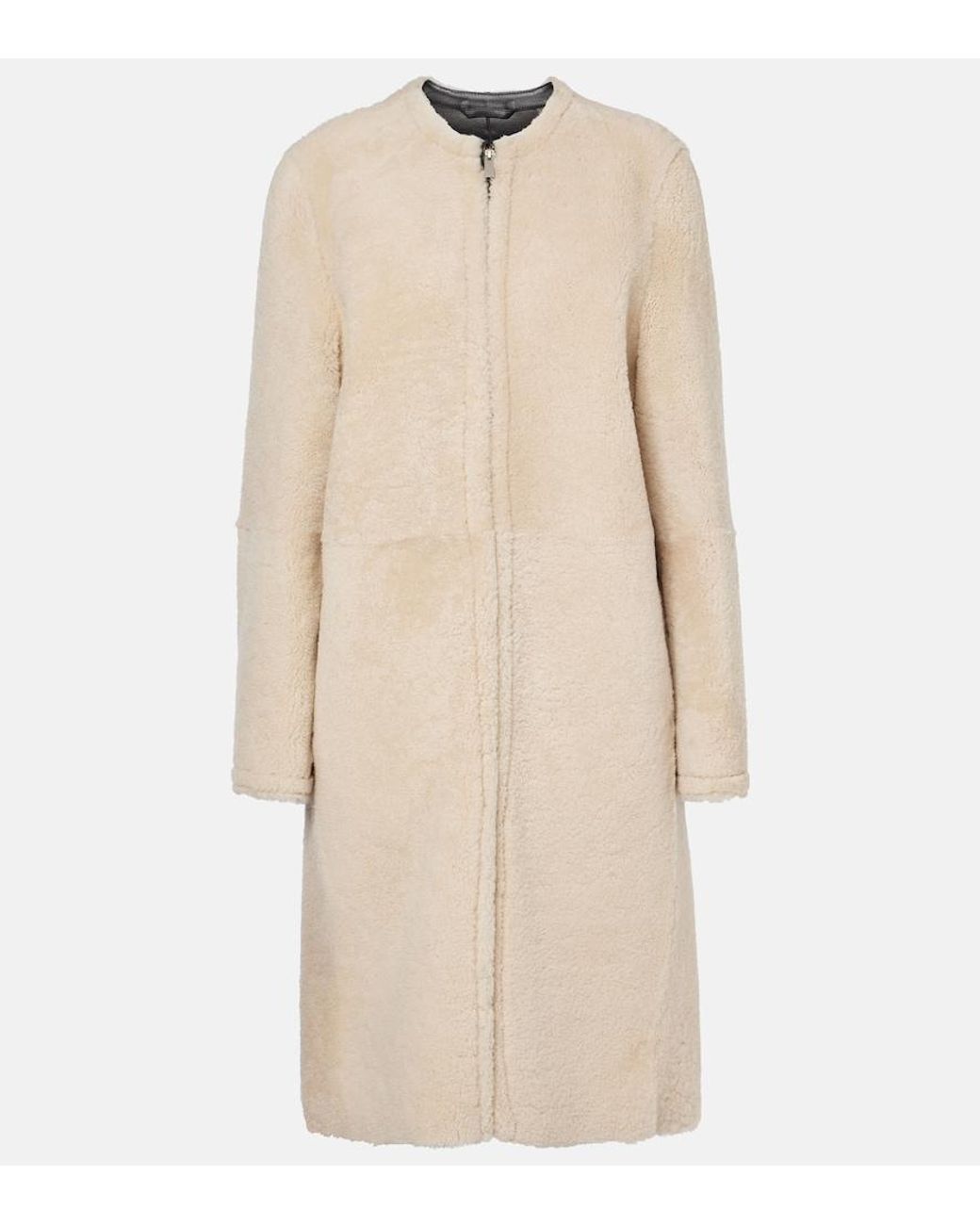 Totême Natural Shearling Coat