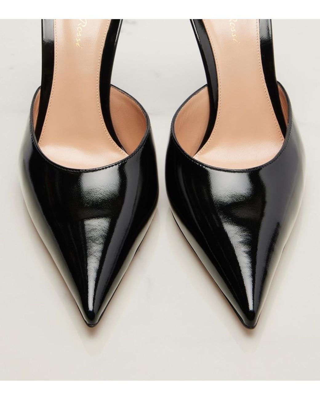 Gianvito Rossi Black Leather Mules