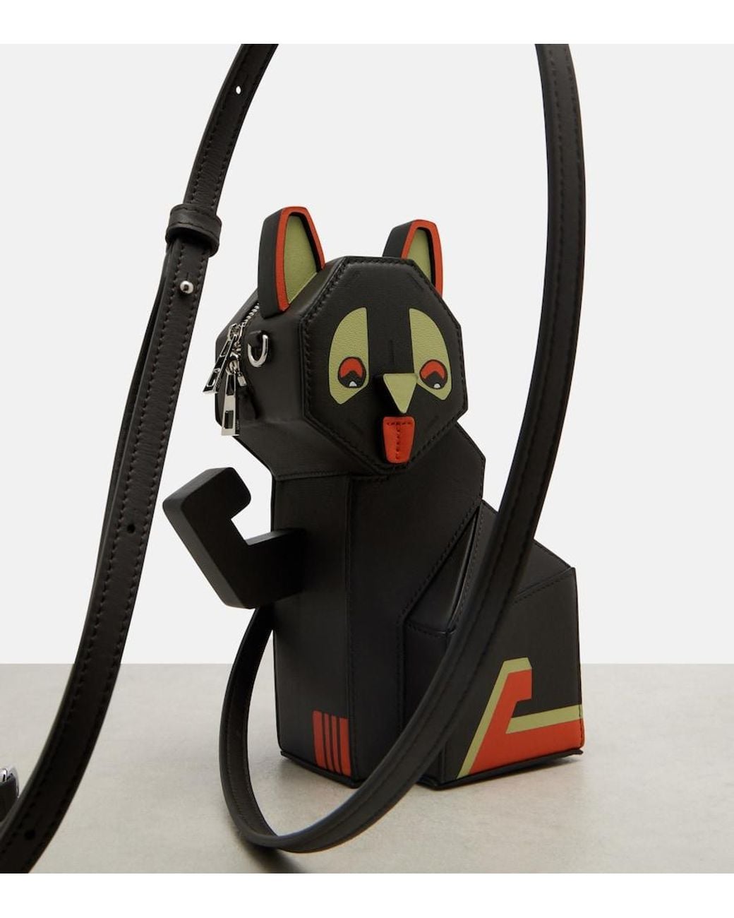 Loewe Black X Louis Wain Leather Clutch