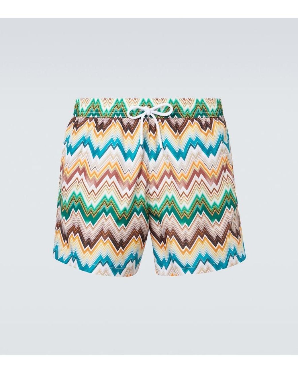 Missoni Multicolor Zigzag Swim Trunks for men