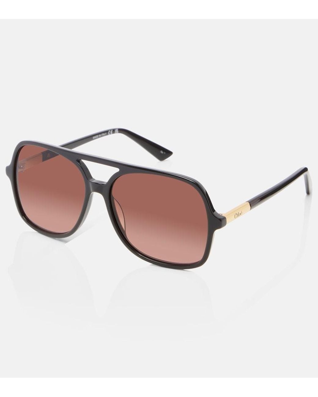 Chloé Brown Judy Aviator Sunglasses