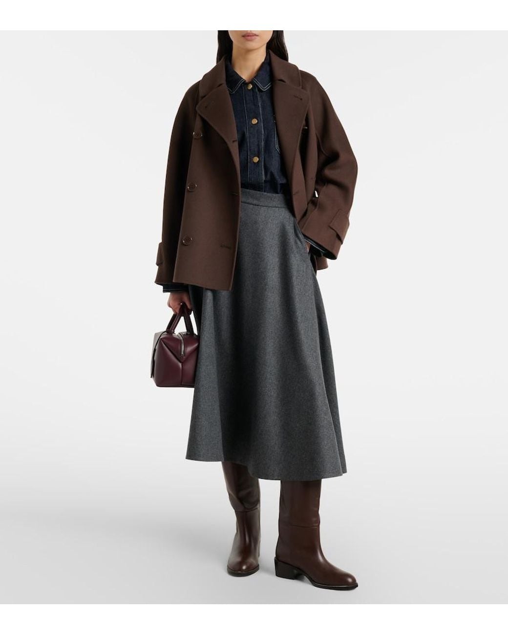 Max Mara Brown Louise Virgin Wool Jacket