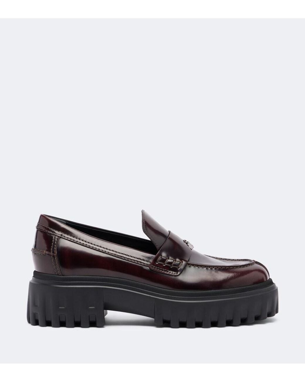 Hogan Black H700 Leather Loafers