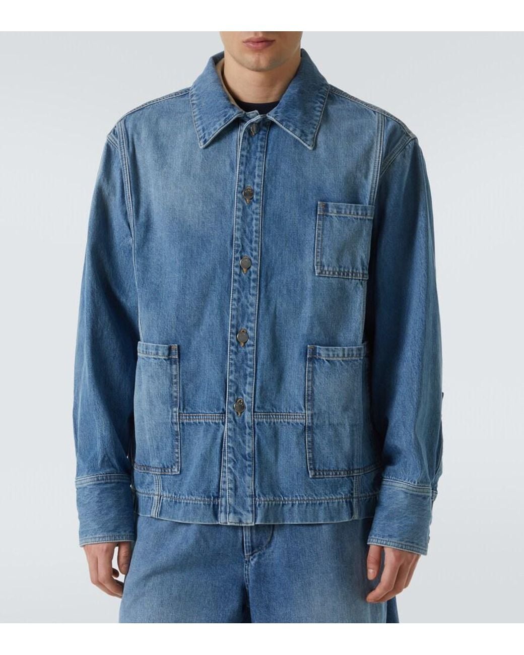 Plan C Blue Denim Jacket for men