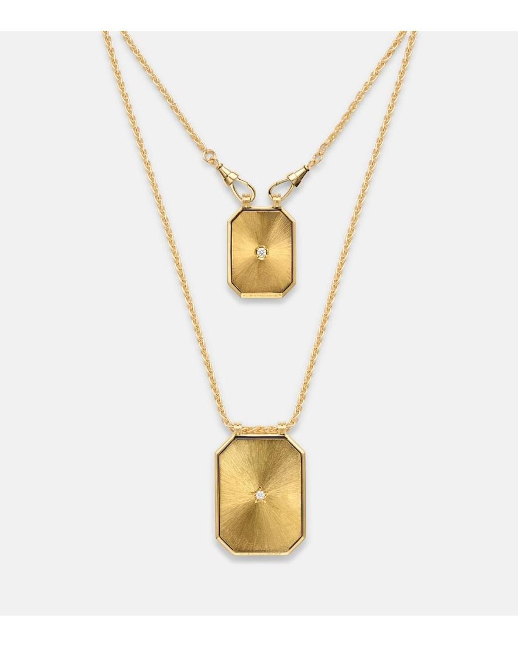 Marie Lichtenberg White No Risk No Glory 18Kt Necklace With Diamonds